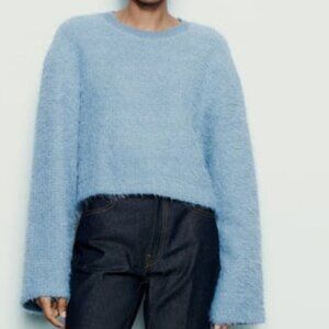 Zara faux fur sweater. Never Worn!